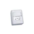Interruptor Simples e Tomada 10A 3281/11 - Perlex Tradição