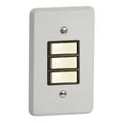 Interruptor Simples Horizontal 10a/250v Cinza Pial