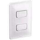 Interruptor Simples + Interruptor 10a 250v 4x2 Zeffia - 680103 - Pial Inter.simples+inte. 10a 250v 4x2