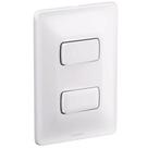 Interruptor Simples + Interruptor Paralelo 10A 250V 4x2 Zeffia - 680103 - PIAL