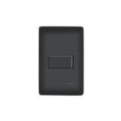 Interruptor Simples Preto 16A/250V Com Placa Habitat - FAME
