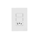 Interruptor Simples + Tomada 10a - Conjunto 2 Peças - Linha I9 - Ilumi