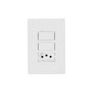 Interruptor Simples + Tomada 10A - Conjunto 2 Peças - Linha I9 - Ilumi