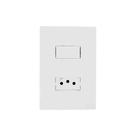 Interruptor Simples + Tomada 20a Linha I9 Ilumi - Conjunto Elétrico