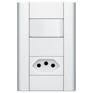 Interruptor Simples + Tomada 2p+t 10a 250 Volts Distanciados Modulare 1435 Fame Inter.1s+tom.2p+