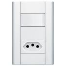 Interruptor Simples + Tomada 2P+T 10A 250 Volts Distanciados Modulare - 1435 - FAME