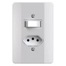 Interruptor Simples + Tomada 2P+T 10A