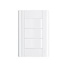 Interruptor Simples Triplo Fame Modulare Com Placa 4x2 Branco