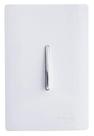 Interruptor Simples Vertical 4x2 - Novara Branco com cromado