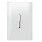 Interruptor Simples Vertical Cromado com Placa - DC-12001 - NOVARA - Dicompel