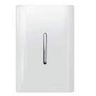 Interruptor Simples Vertical Cromado com Placa - DC-12001 - NOVARA