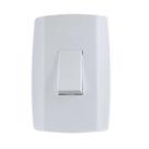 Interruptor Slim Ilumi 1 Tecla Simples com Placa 4 x 2 Interruptor Slim Ilumi 1 Tecla Simples com Placa 4 x 2