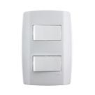 Interruptor Slim Ilumi 2 Tecla Simples com Placa 4 x 2