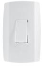 Interruptor Slim Paralelo Vertical 10A 250V Branca Ilumi 8022