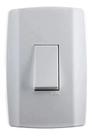 Interruptor Slim Simples Vertical 10A 250V Branca Ilumi 8017
