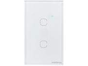 Interruptor Smart Wi-Fi Touch 2 teclas branco EWS 1002 Intelbras