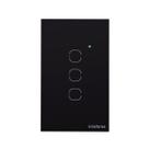 Interruptor smart wi-fi touch 3 preto ews 1003 4850018 Interruptor smart wi-fi touch 3 preto ews 1003 4850018