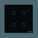 Interruptor Smart Wi-Fi Touch 4 teclas EWS 1004 Preto Intelbras