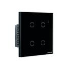 Interruptor Smart Wi-fi Touch 4 Teclas Preto Ews 1004 4850028 Interruptor Smart Wi-fi Touch 4 Teclas Preto Ews 1004 4850028