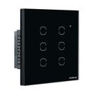 Interruptor Smart Wi-Fi Touch Compatível com Alexa 6 Teclas EWS 1006 Preto Intelbras