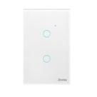 Interruptor Smart Zinnia 2 Botões 10A Wi-Fi 50/60Hz Branco - ZNS-I2B-WH01