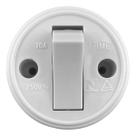 Interruptor Sobrepor Simples Redondo Cinza 0222 - Fame