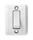 Interruptor sobrepor simples retangular 10a 250v branco pezzi