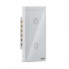 Interruptor Steck Smarteck 2 Modulos Touch Wi-Fi Bivolt Branco - Smci2Bs1