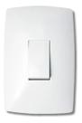 Interruptor Tecla Paralela Vertical Com Placa Branca - B.Lux