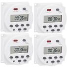 Interruptor temporizador Weasch CN101A 12V CC/CA 16A, kit com 4 unidades