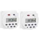 Interruptor temporizador Weasch CN101A DC/AC 12V 16A LCD de alimentação programável