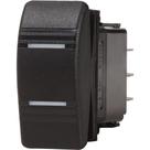 Interruptor Tic Tac 4 Pinos Botão Preto Com 2 Leds Branco