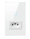 Interruptor Tomada 1 Botão Inteligente Touch Tuya Alexa Interruptor Tomada 1 Botão Inteligente Touch Tuya Alexa