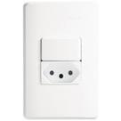 Interruptor + Tomada 2p + T 10a 250v 4x2 Zeffia - 680114 - Pial Inter.+tomada 2p+t 10a 250v 4x2