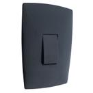 Interruptor tomada paralela tecla vertical 250V Blux grafite