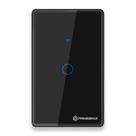 Interruptor Touch 1 Botão Wi-Fi TP1001 Preto