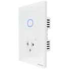Interruptor Touch 1 Canal e Tomada Universal Smart Branco Tramontina Interruptor Touch 1 Canal e Tomada Universal Smart Branco Tramontina