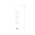Interruptor touch 3 botoes wi-fi rf br 4x2 weg home