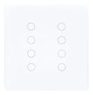 Interruptor Touch 8 Botões 4x4 Zigbee Branco Melery