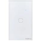 Interruptor touch, intelbras, smart, wi-fi, 1 tecla, ews 1001, branco