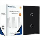 Interruptor Touch Inteligente 2 Botões Wi-Fi Novadigital 4x2 Preto