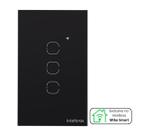 Interruptor Touch Inteligente 3 Teclas EIW 1003 Intelbras Preto