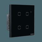 Interruptor Touch Inteligente 4 Teclas EIW 1004 Intelbras Preto