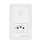 Interruptor Touch Inteligente Com Tomada Wifi Primebras TP1011 Branco