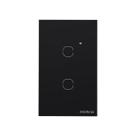 Interruptor Touch Inteligente Zigbee 2 Teclas EZS 1002 Preto Intelbras