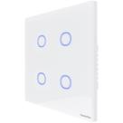 Interruptor Touch Smart 4x4 Tramontina Branco 4 Canais Tramontina