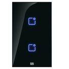 Interruptor Touch Wi-fi + RF Com Placa 4X2 Whome - WEG