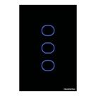 Interruptor Touch Wi-Fi Smart Preto com 3 Canais Tramontina