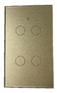 Interruptor Touch Wifi 4 Botoes Alexa Google Bran Smart Life - Gold