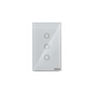 Interruptor Touch Wifi 4x2 3 Módulos Branco Smarteck